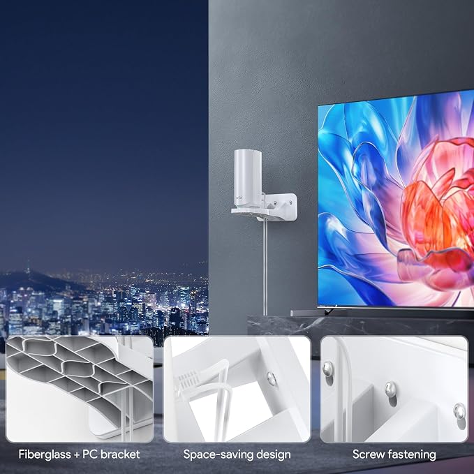 XLTTYWL Orbi WiFi 7 Wall Mount Kit, Orbit 7 Mount Bracket Optimize Space - Image 2