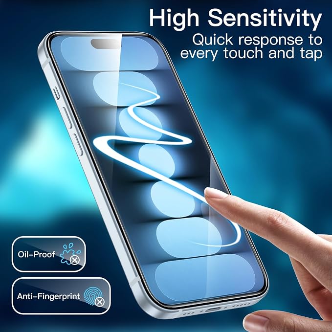 JETech Screen Protector for iPhone 15 Plus 6.7-Inch - Image 7