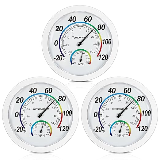 Weewooday 3 Pcs Indoor Outdoor Thermometer 2 in 1 Mini Home Temperature by Weewooday