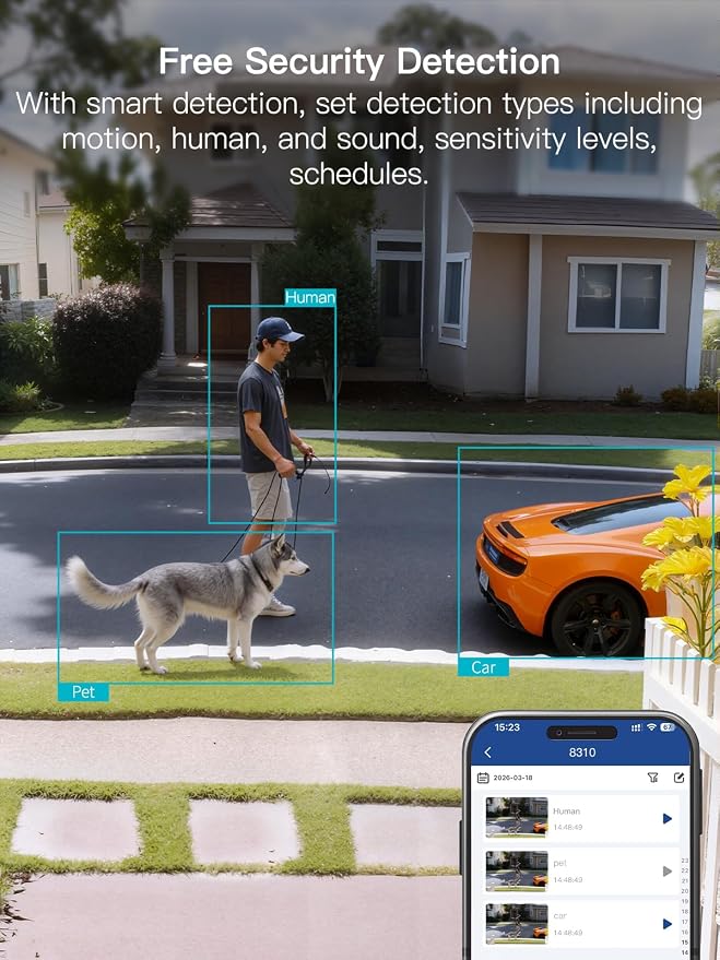 VIMTAG 2.5K Security Camera Indoor/Outdoor, Cameras - Image 4