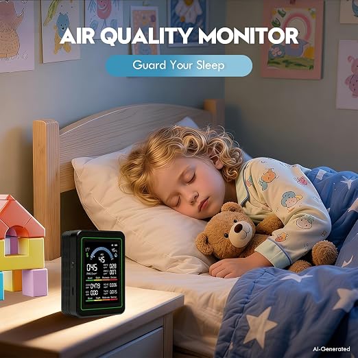 10 in 1 Indoor Air Quality Monitor, Portable Smartair air Quality Tester - Image 7