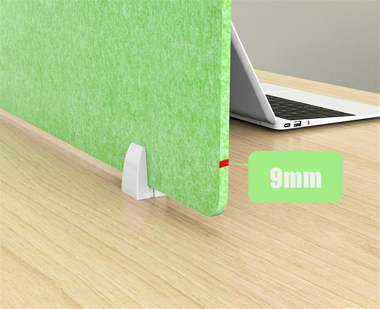 Icegrey Acoustic Desk Divider Privacy Panel Removable Sound Absorbing Desk Partition Board with 2 Clips for Student Call Centers Offices Braries Classrooms Library, Red Brown, 23.4x15.6