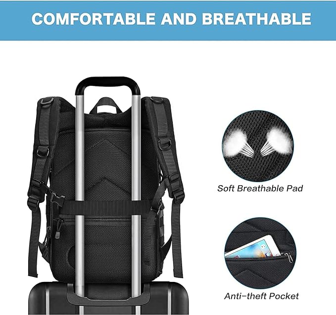 MOSISO Camera Backpack, DSLR/SLR/Mirrorless Tactical Camera Bag Case - Image 7