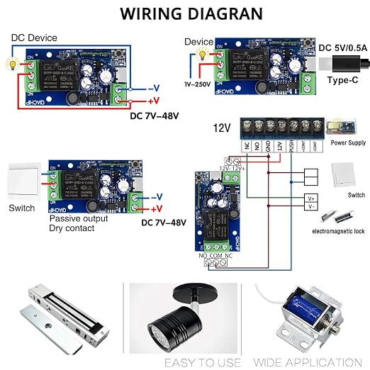 Ewelink WiFi Wireless Smart Relay Module USB 5v 1 Channel Inching Selflock - Image 5