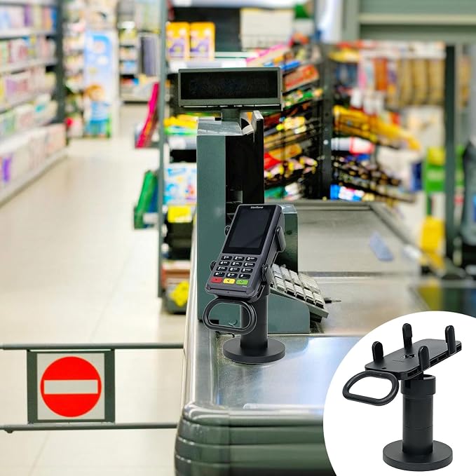 Pos Terminal Stand Adjustable Width 180° Rotation Abs Countertop Mount - Image 2