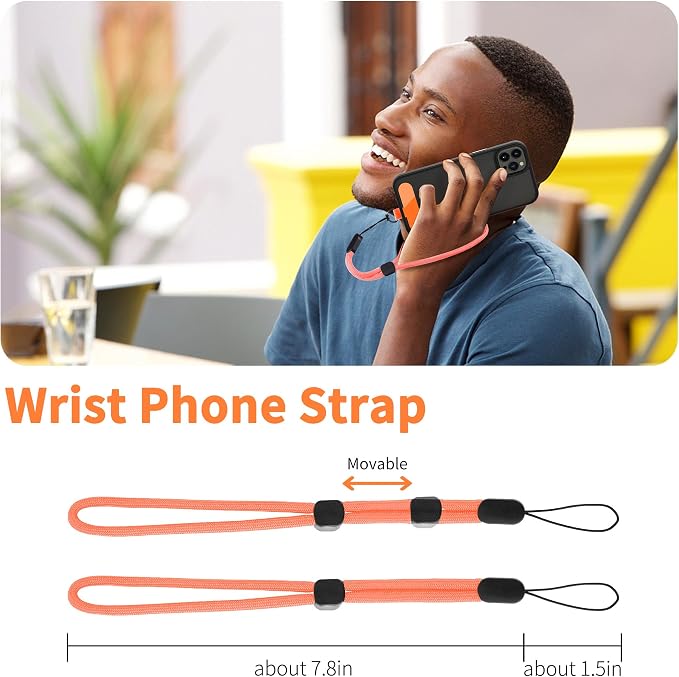 CACOE Phone Lanyard 2 Pcs-1 Pcs Adjustable Neck Strap, 2 Pads, Universal - Image 2