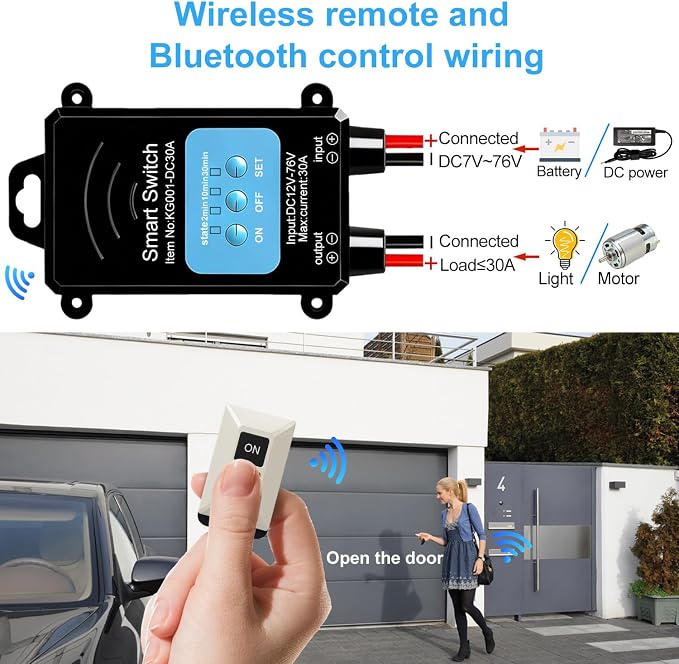 DC Wireless Remotes Switch, Wireless Relay Switch work - Image 2
