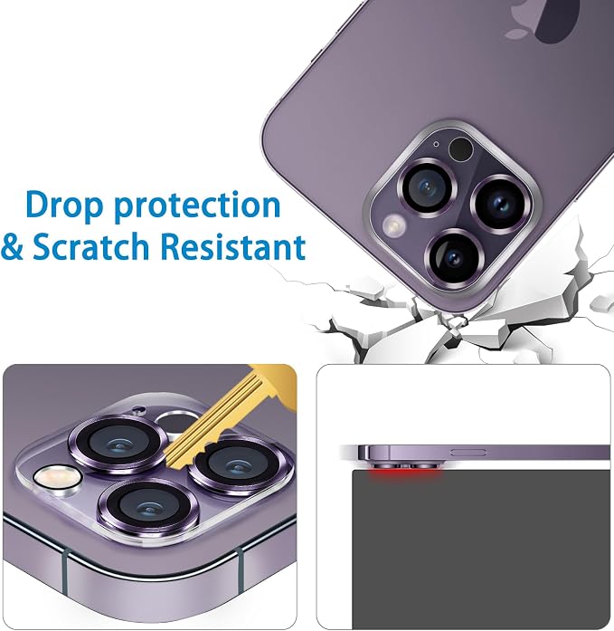 Dengduoduo 3 Pack Tempered Glass Camera Lens Protector - Image 4