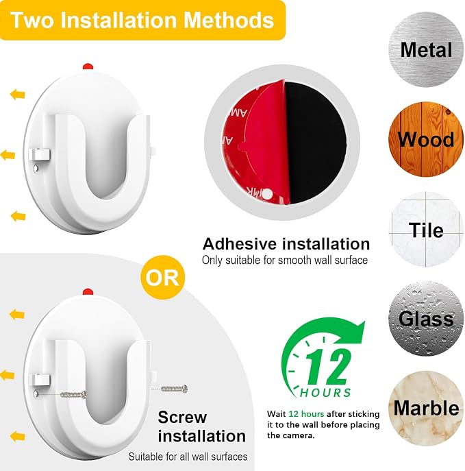 2 Pack Adhesive Wall Mount Bracket - Image 4