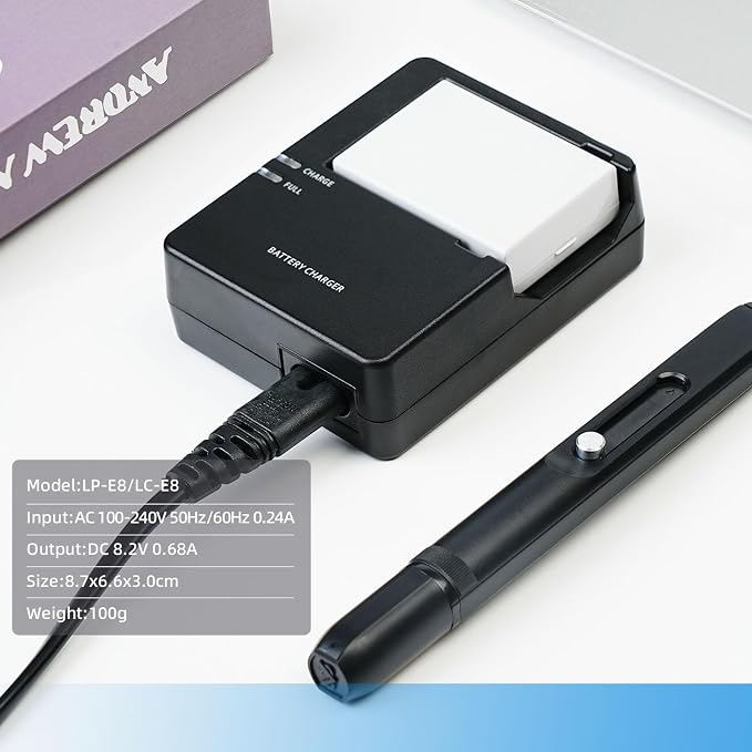 LC-E8 LP-E8 Battery Charger for LC-E8C LC-E8E Battery Compatible - Image 8