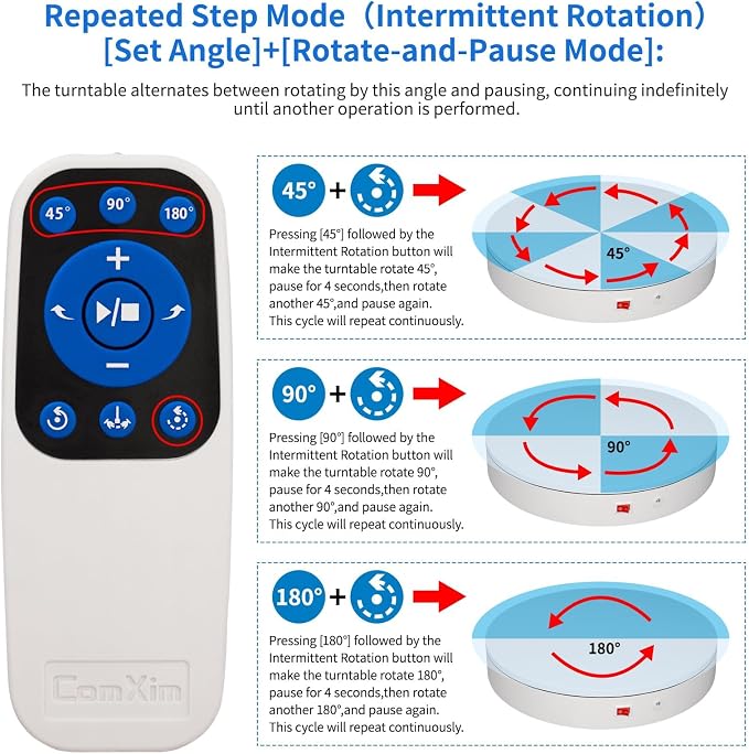 Remote Motorized Electric Turntable Rotating Display Stand Spinning Rotating - Image 6