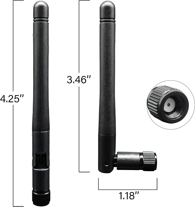 WiFi Antenna PC Bluetooth Antenna, WiFi 6 Dual Band 2.4Ghz 5Ghz 5.8Ghz 3dBi - Image 2