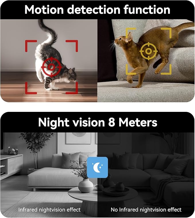 4.3" Smart Home Camera: 1080P HD Video, Two-Way Video Calling, and Motion - Image 6