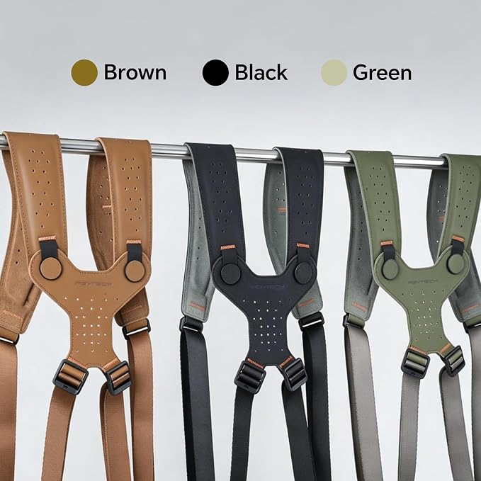 PGYTECH Camera Strap Master, Leather Dual Shoulder Harness - Image 2