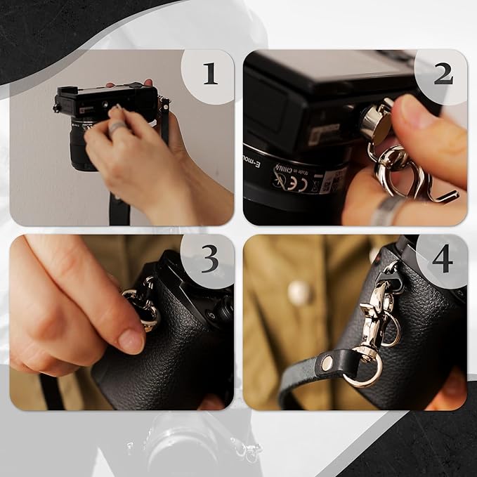 C Coiro Leather Camera Strap Crossbody - Image 4