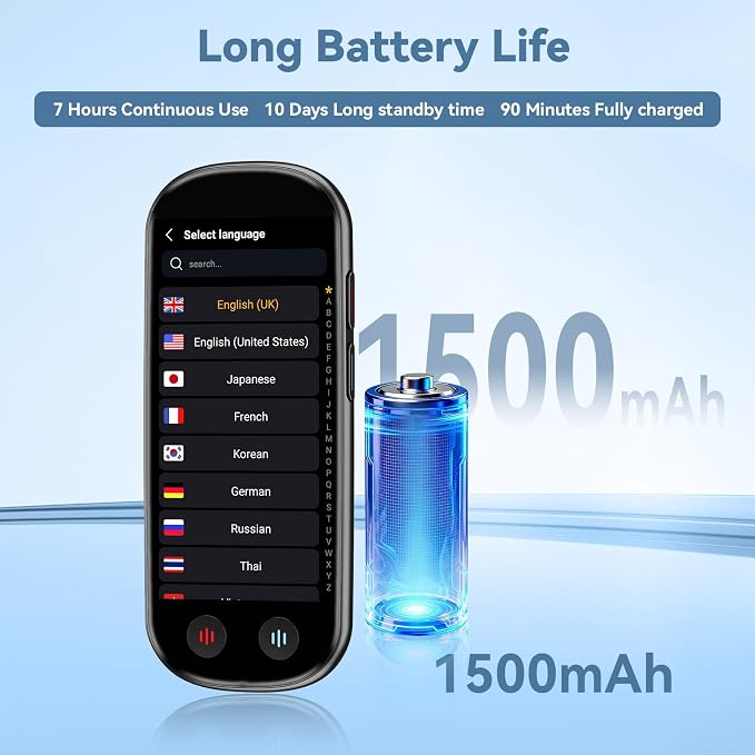 Language Translator Device, Upgraded AI Translator - Image 7