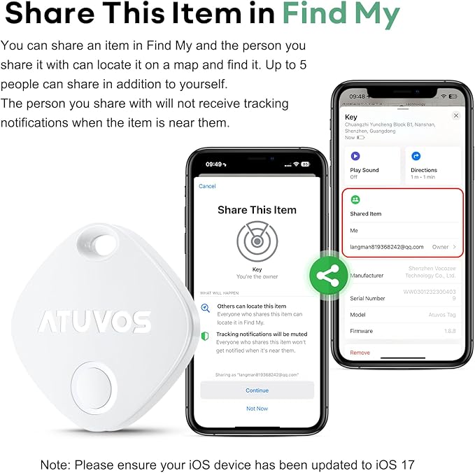 ATUVOS Luggage Tracker, Key Finder, Item Locator - Image 7