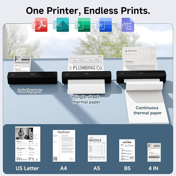 HPRT Inkless Portable Printer Wireless - Image 2