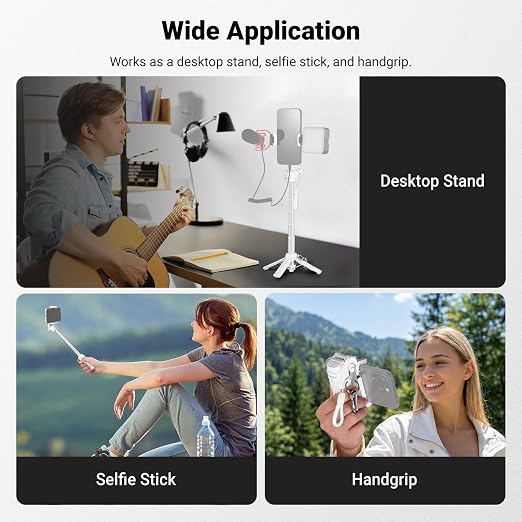 NEEWER Mini Tripod for Phone, Lightweight Foldable Small Selfie Stick Cell - Image 4