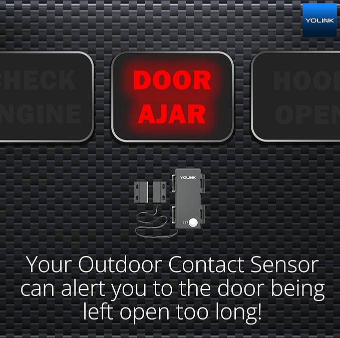 YOLINK LoRa Smart Outdoor Contact Sensor, Gate & Shed Door Sensor, Universal - Image 6
