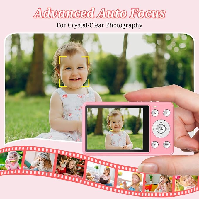 Digital Camera, FHD 4K 64MP Point and Shoot Kids Digital Camera - Image 4