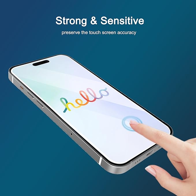 Ailun Screen Protector for iPhone 16 / iPhone 15 / iPhone 15 Pro Display 3 Pack - Image 5