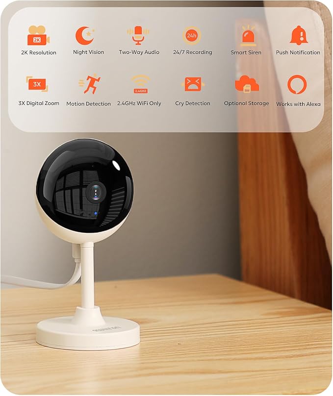 owltron Home Security Camera 2K, Indoor Camera - Image 2