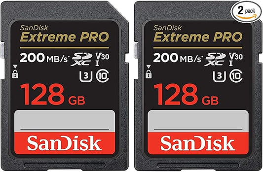 SanDisk 128GB Extreme PRO 200MB/s SDXC UHS-I Memory Card by Sandisk
