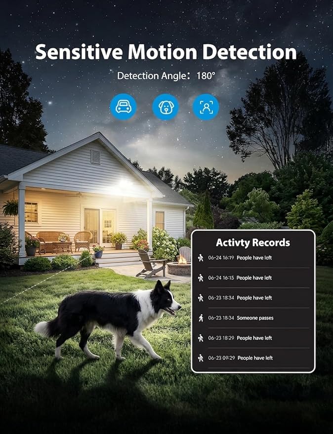 Onforu 32W 3200LM Smart Outdoor Security Light, WiFi Motion Sensor Flood Light - Image 4