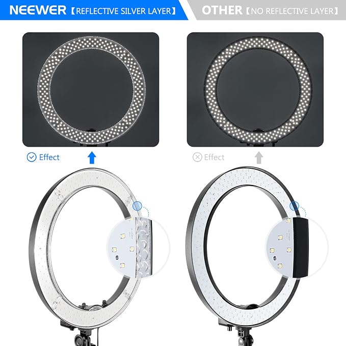 Neewer 18-Inch Ring Light, 55W Dimmable 5500K Light - Image 7