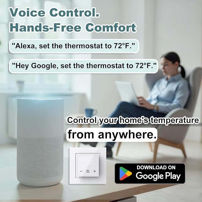 HEATIT Programmable Thermostat, WiFi Smart Thermostat - Image 5