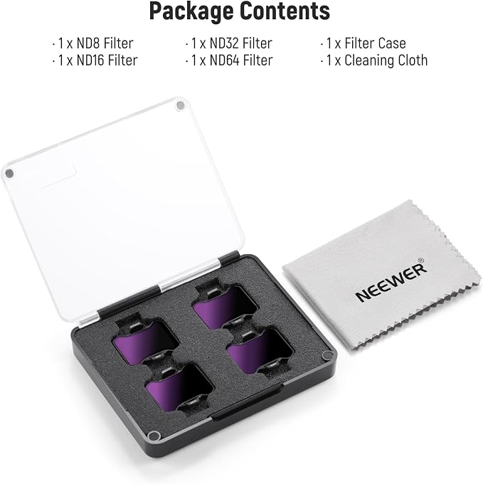 NEEWER 4 Pack Neutral Density Filters Set Compatible - Image 7