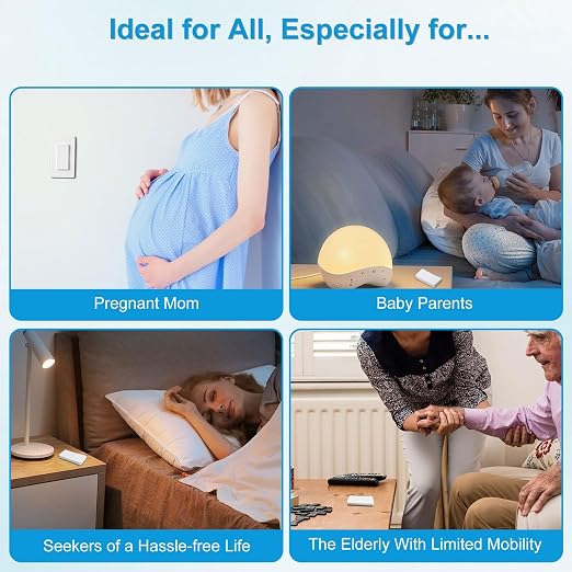 15 amp Plug with Remote, Wireless On/Off Light Switch Wall Mounted, TUV List - Image 6