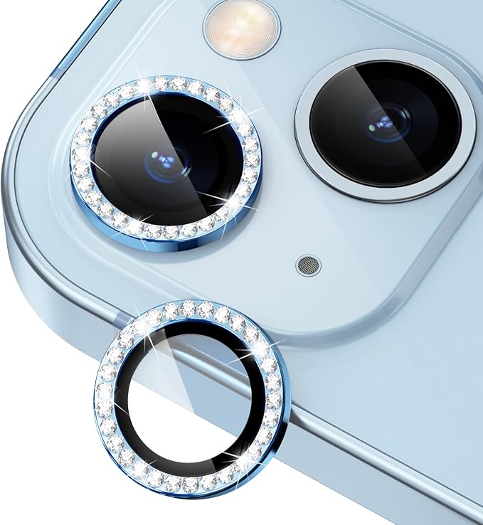 for iPhone 14 / iPhone 14 Plus Camera Lens Protector Bling, 9H Hardness by Xfilm