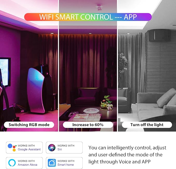 WB5 RF WiFi Bluetooth LED Strip Controller RGB CCT RGBW 5in1 Dimmable Compatible - Image 5
