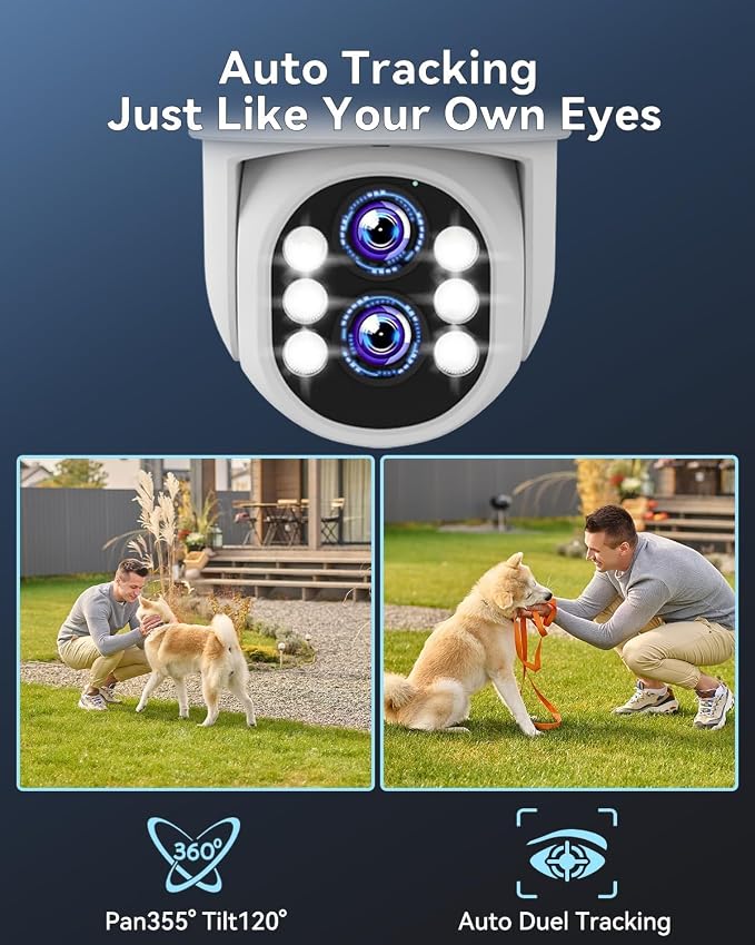Wireless Security Camera System Outdoor: Dual Lens 6MP 10X Hybrid Zoom - Image 4