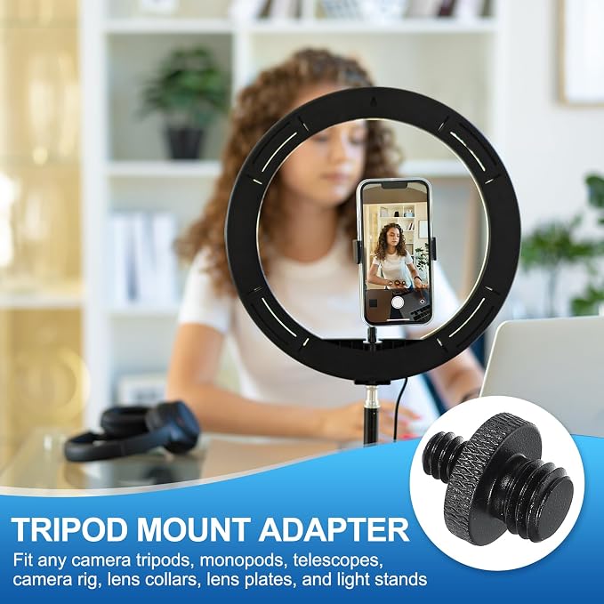PATIKIL Tripod Screw Adapter 1/4" Male to M10 Male, 18 mm - Image 4