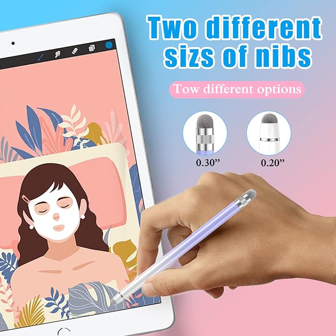 Bopomofo 2PCS Stylus Pens for Touch Screens, Stylus Pen for iPhone/iPad/Tablet - Image 3