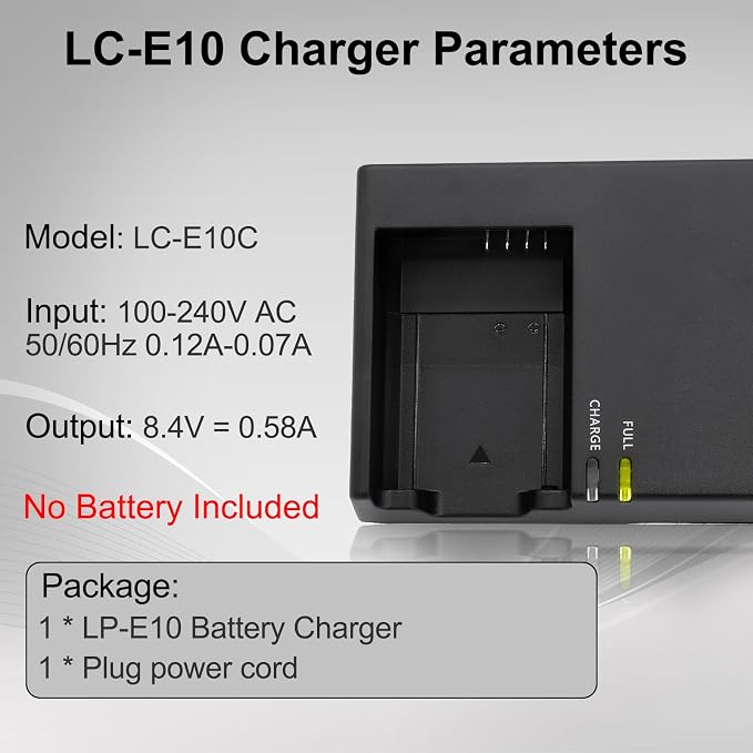LP-E10 LC-E10 LC-E10C Quick Battery Charger - Image 4