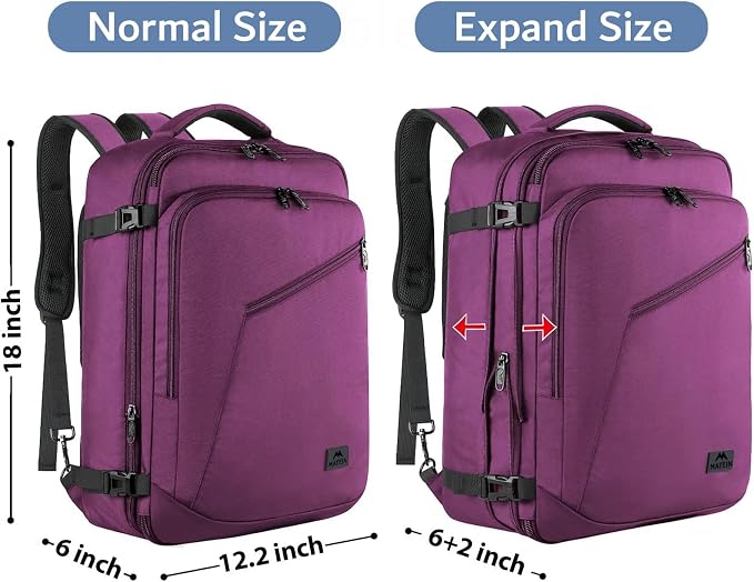MATEIN Carry on Backpack for Women, 27L Flight Approved Backpack for Teacher - Image 5