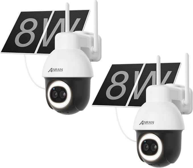 ANRAN AOV 24/7 Recording Solar Security Camera Outdoor, 5MP WiFi Surveillance by ANRAN