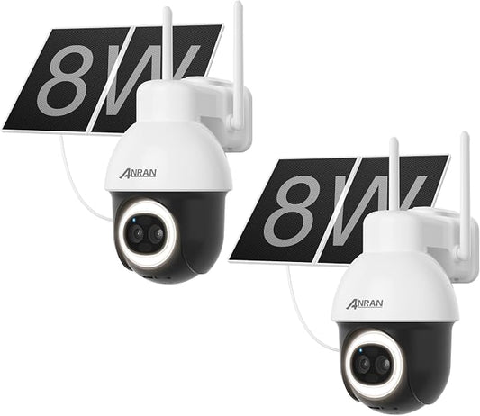 ANRAN AOV 24/7 Recording Solar Security Camera Outdoor, 5MP WiFi Surveillance by ANRAN
