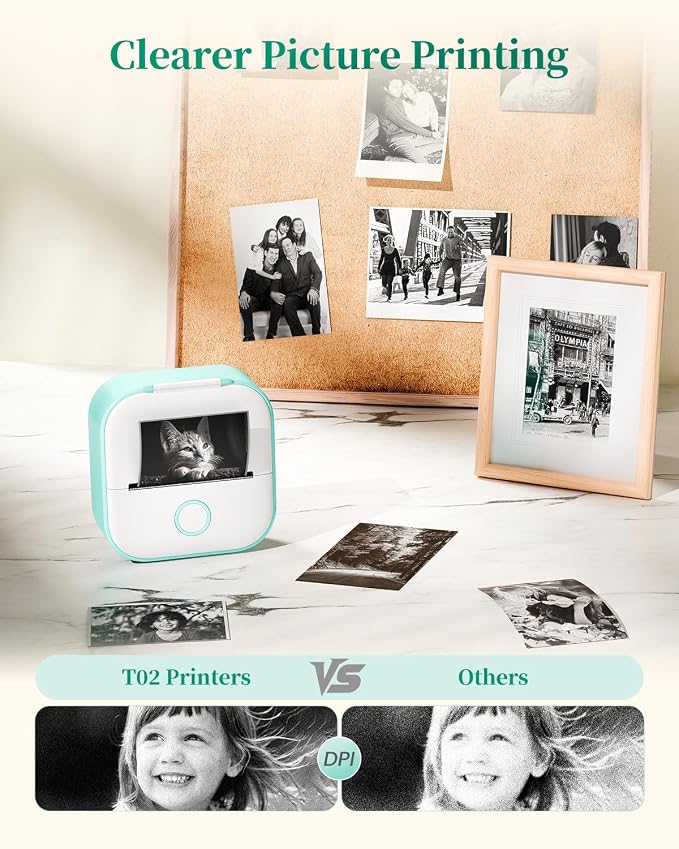 Memoking Sticker Printer Box T02 Mini Printer - Image 9