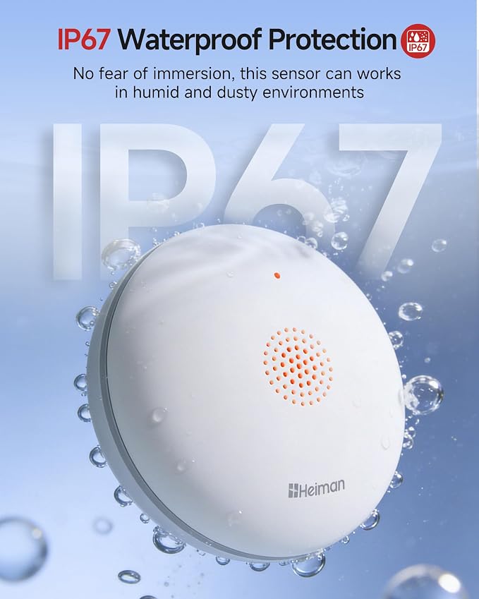 Heiman Water Leak detectors for Home, Water Sensor Alarm Leak Detector - Image 3