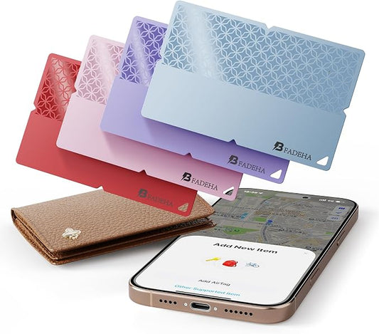 2026 Apple MFi Certified Wallet Tracker Smart Card by BFADEHA