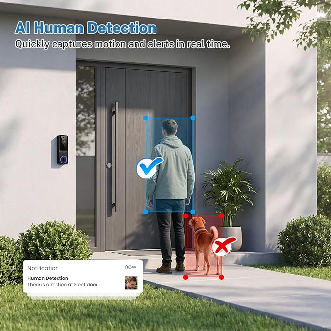 1080p Wireless Wi-Fi Video Doorbell Camera - Image 4