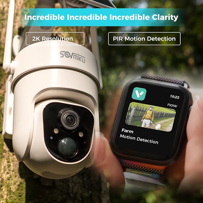 Sovmiku CQ3 4G LTE Cellular Security Camera Wireless Outdoor, $14.9/Month - Image 6