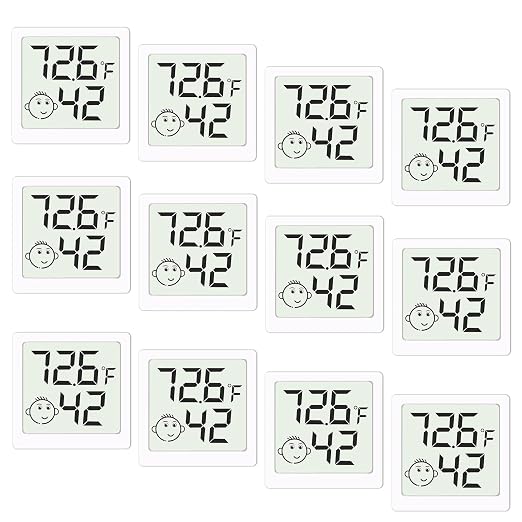 Mini Humidity Meter Hygrometer 12 Pack Room Thermometer Indoor Digital by Unknown