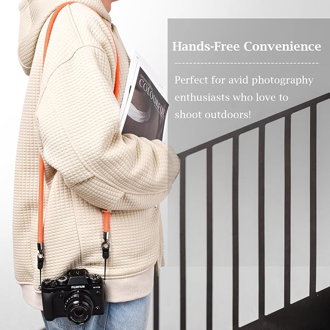 VOVMOEYA Nylon Braided Camera Rope Strap, Camera Neck Shoulder Strap - Image 3