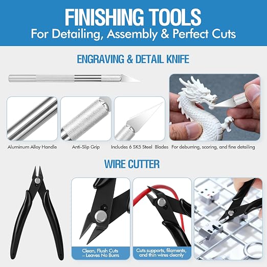 48PCS 3D Printer Tools, 3D Printer Tool Kit - Image 3